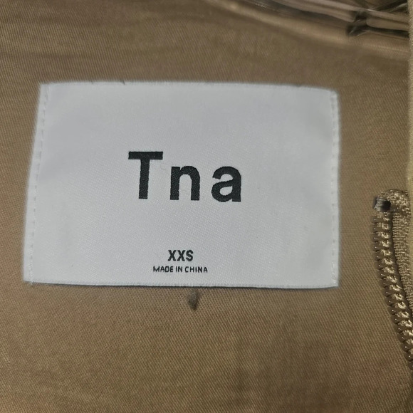 Aritzia Tna Sherpa Fleece Hooded Jacket Tan Size XXS - Picture 9 of 16